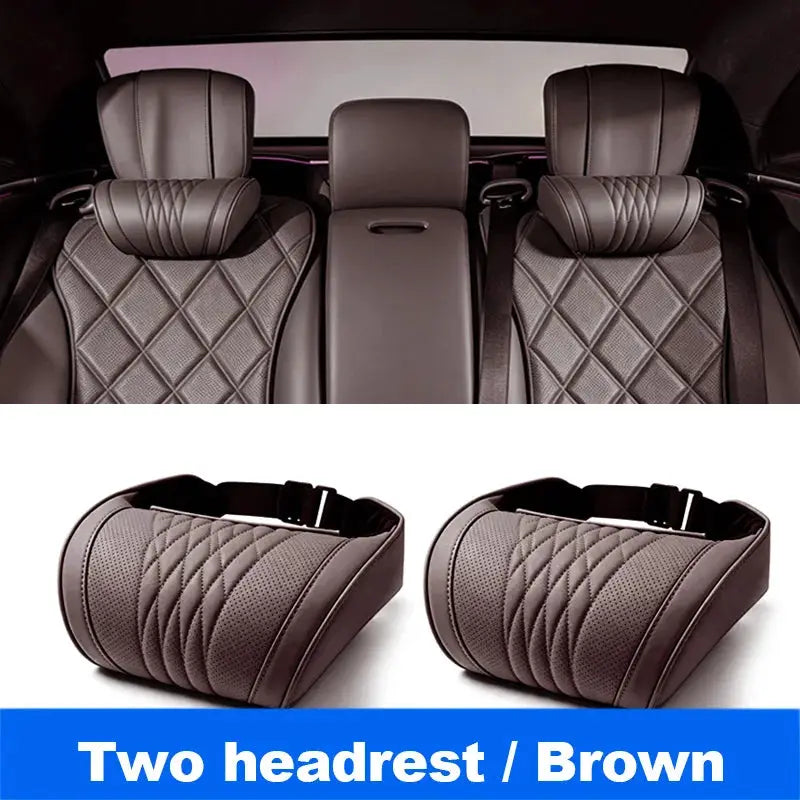 Vtear Universal Car Neck Lumbar Cushion Memory Foam Support Pillow Anti-Scratch Seat Parts Interior Modification Accessories by InterCyprus Trading Ltd