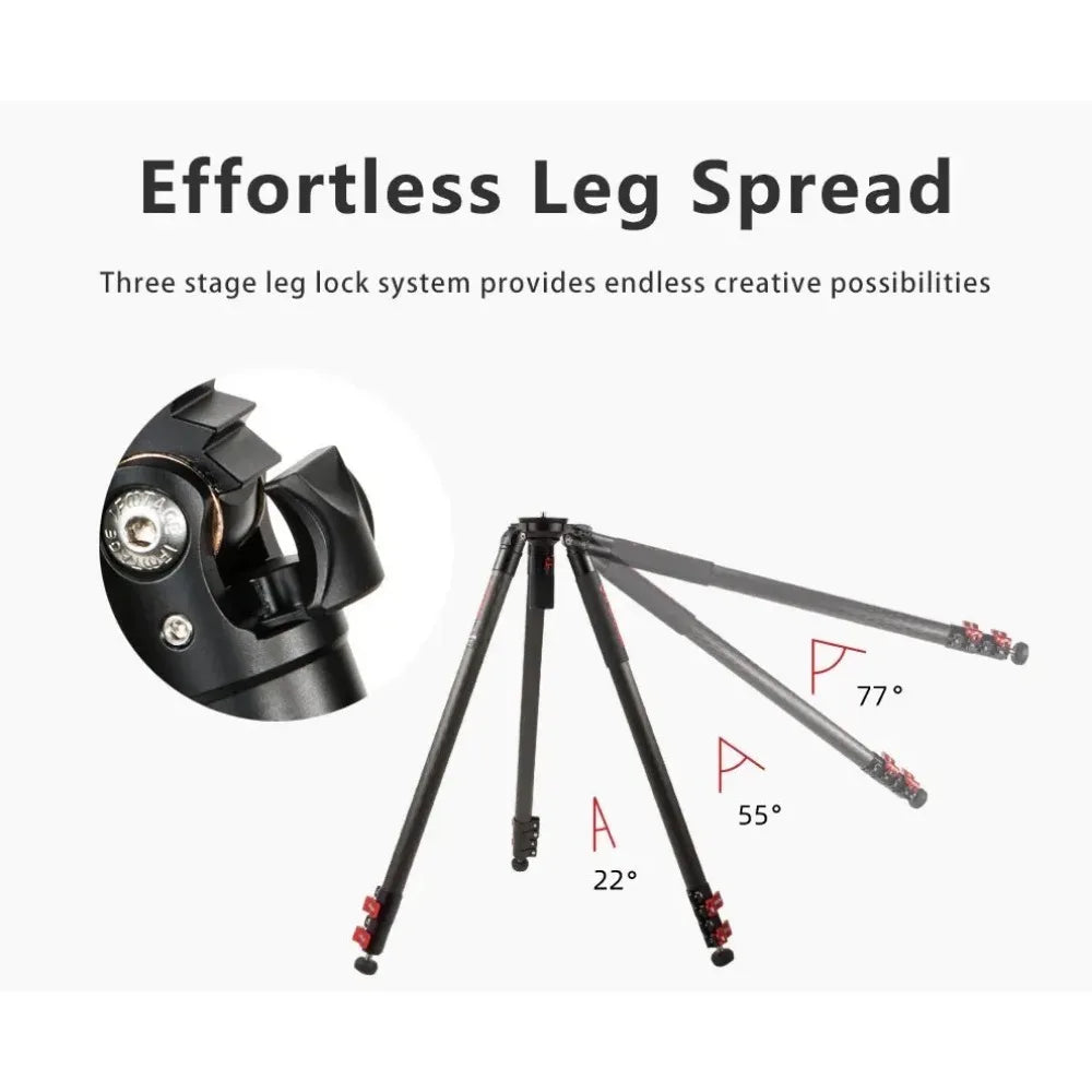 IFOOTAGE Gazelle TC9 Carbon Camera Tripod &ndash; 65 Inch Reach