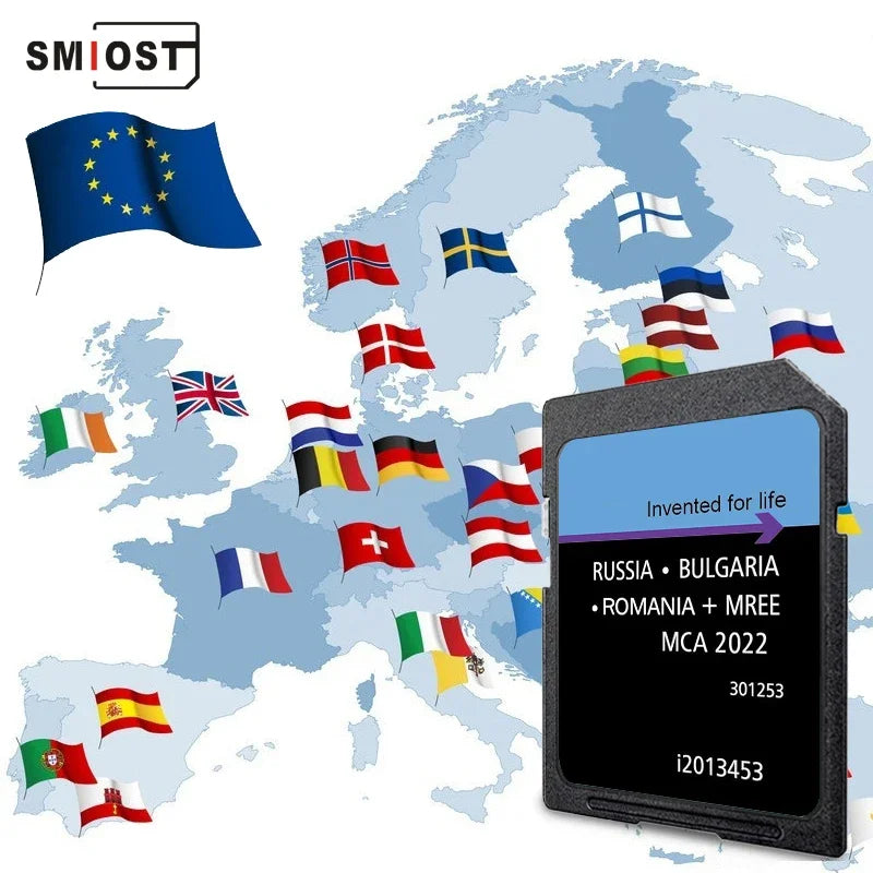 SMIOST Ford MCA 2022 Navigation SD Card &ndash; East Europe Maps CHINA / MCA EAST 2022 no USB