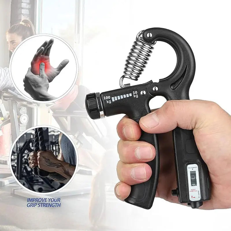 Griffstärketraining Gerät mit Zähler, 5-60 kg einstellbarer Widerstand