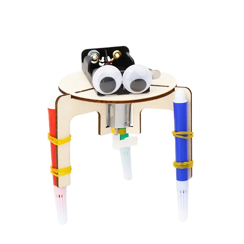 DIY Graffiti Robot Kit for Kids - STEAM Educational Toy 1Pcs