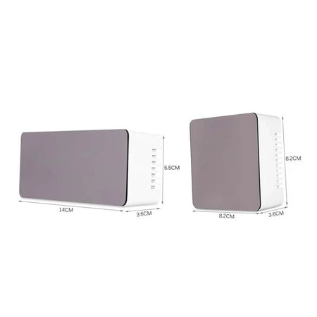 LED Mirror Alarm Clock &ndash; Large Display with Snooze Function