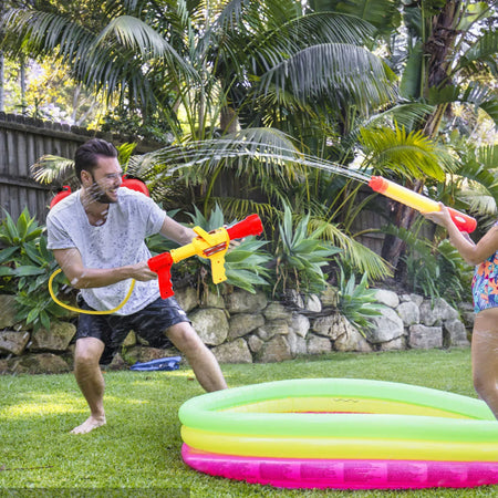 Large Capacity Water Gun Fireman Backpack &ndash; Easy Pull Soaker