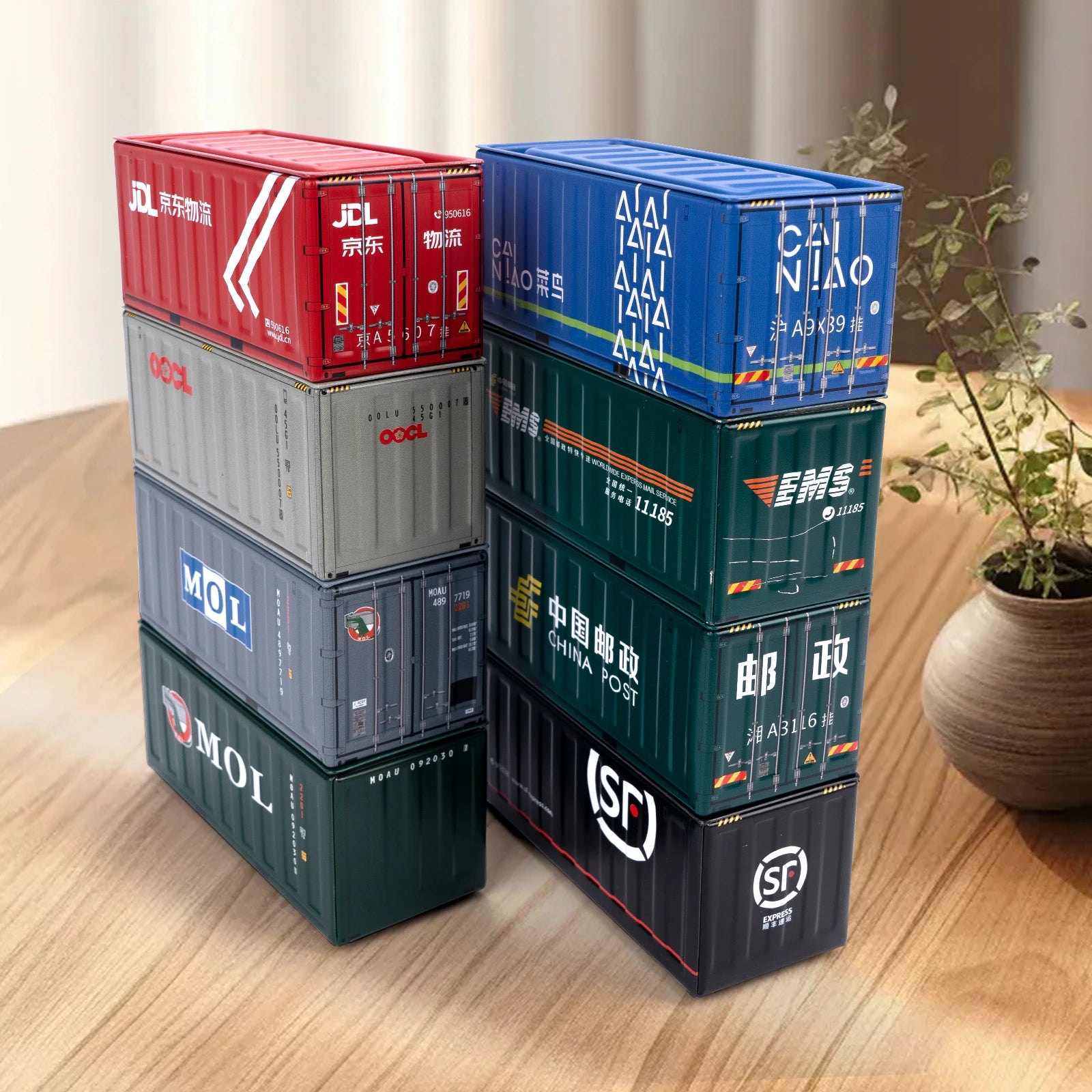 Coolplay Retro Industrial Iron Mini Storage Box Set &ndash; Creative Desktop Decoration 8pcs D / no dolls