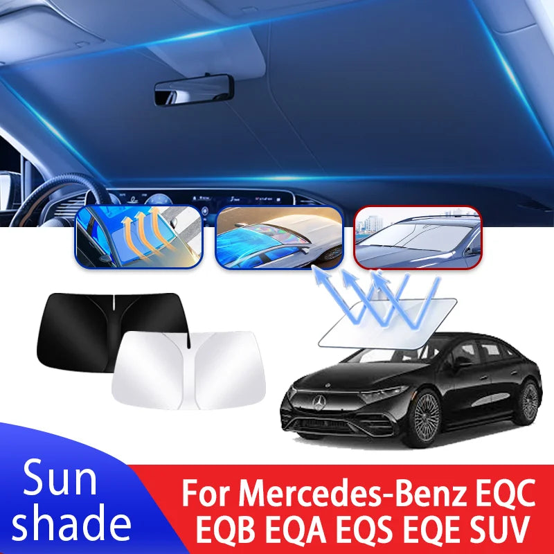 Mercedes-Benz EQ Series Car Sun Visor - Front Windshield Heat Insulation Shade