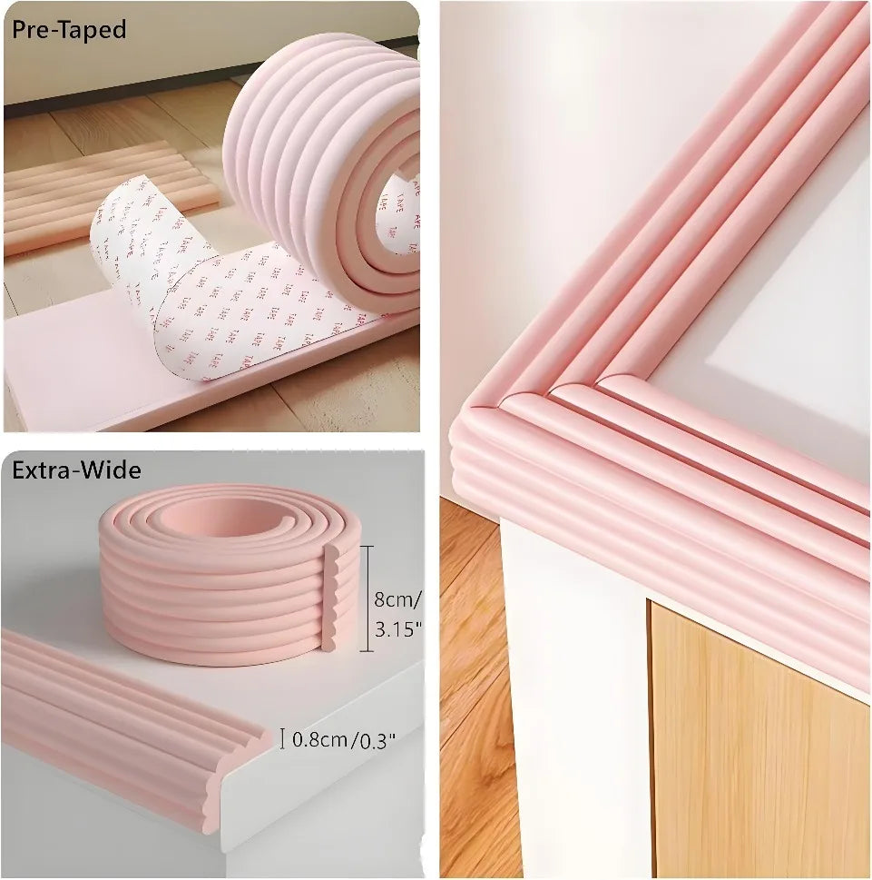 2M Safety Protection Strip | Child-Safe Table &amp; Desk Edge Guard