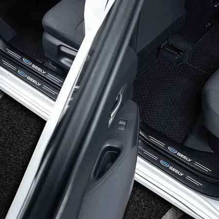 Carbon Fiber Car Door Sill Protector Sticker For Geely Cars
