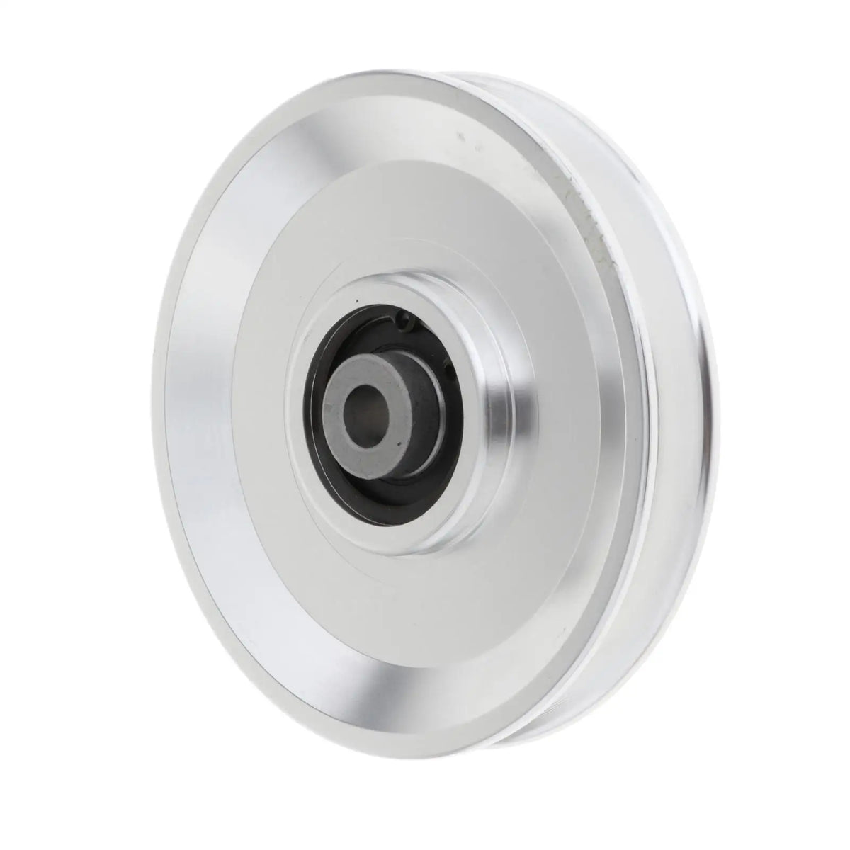 Universal Bearing Pulley Wheel - Durable Aluminum Alloy Gym Equipment 110mm Silver
