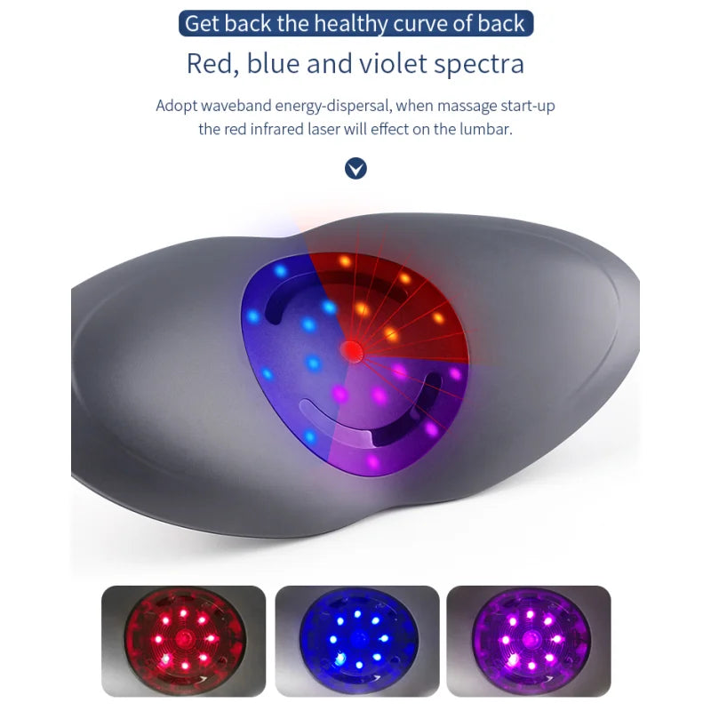 Multi-Level Back Vibration Electric Waist Massager with Heat Therapy