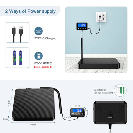 Amir Postal Scale 200Kg/440lb - High Capacity Weighing