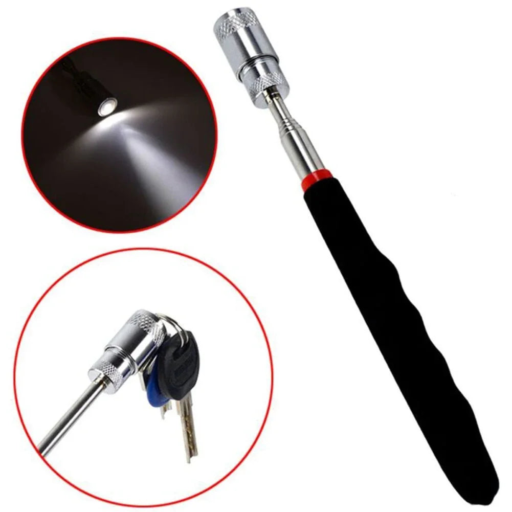 Extendable LED Magnetic Pickup Tool for Nuts and Bolts - DAZZLEEX