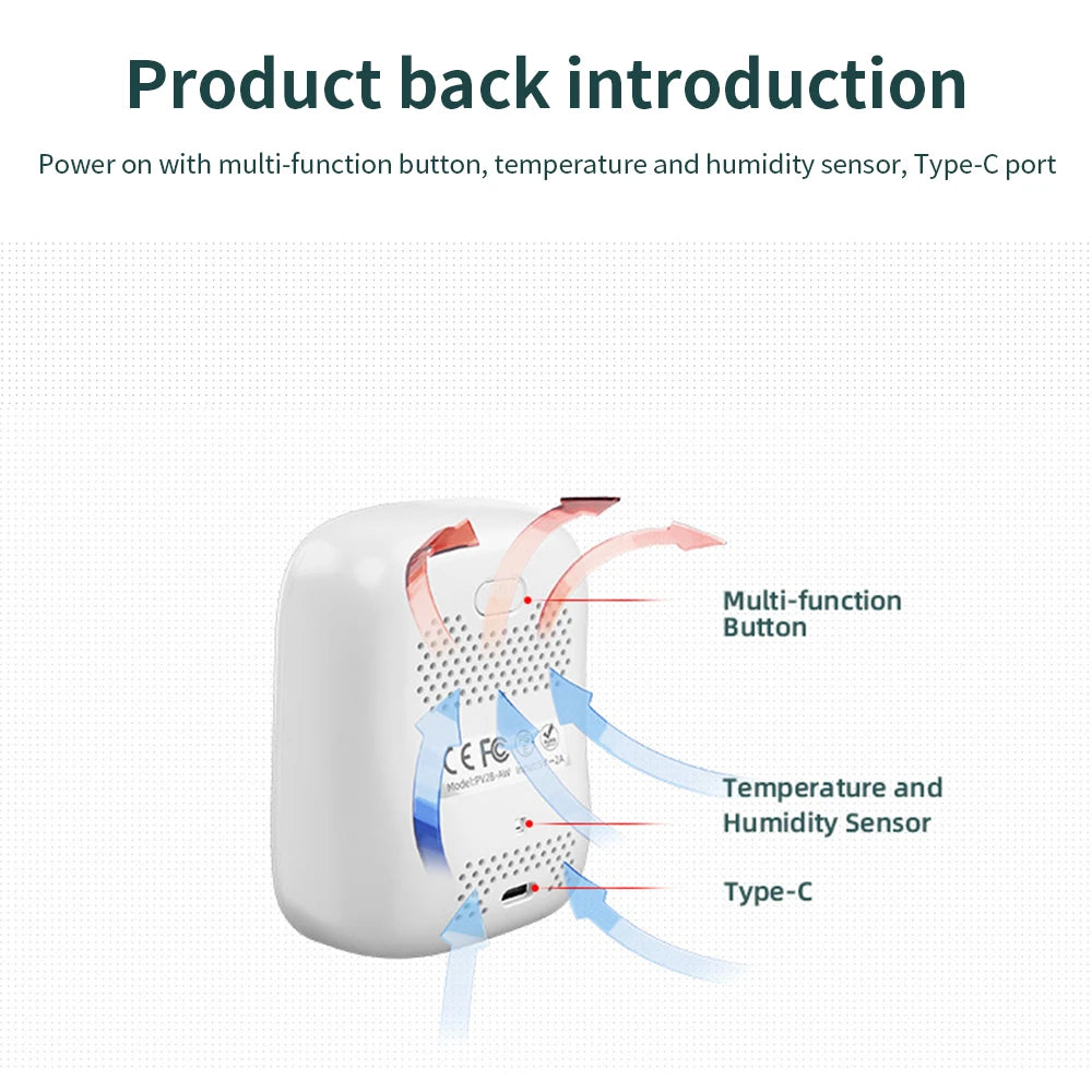 Portable LCD Air Quality Meter- WiFi PM1.0 PM2.5 PM10 Alarm