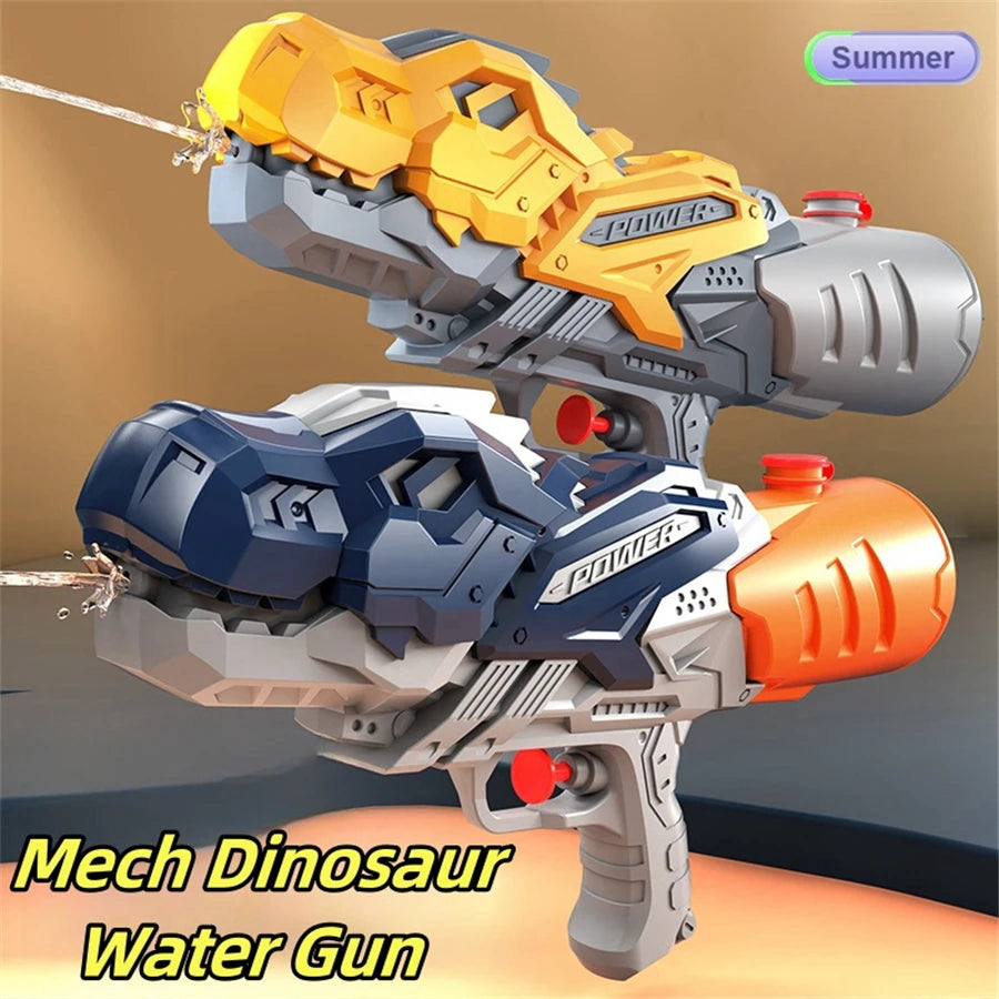 Water Toy Set With Dinosaurs, Ducks, Sharks, Twin Sprinklers And Water Guns