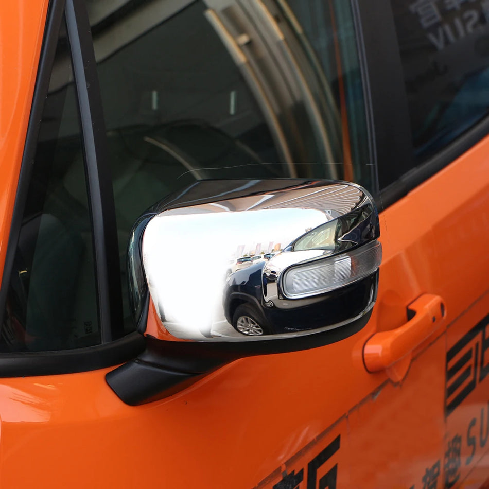 Rearview Mirror Protective Cover Set for Jeep Renegade - Anti Scratch ABS Durable Shield 2 Piece
