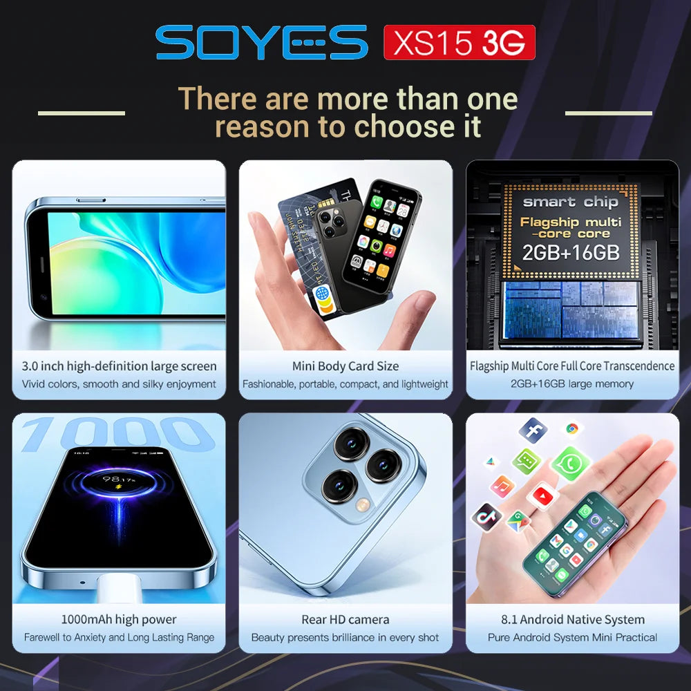 SOYES XS15 Mini &ndash; Ultra Compact Android 8.1 Smartphone