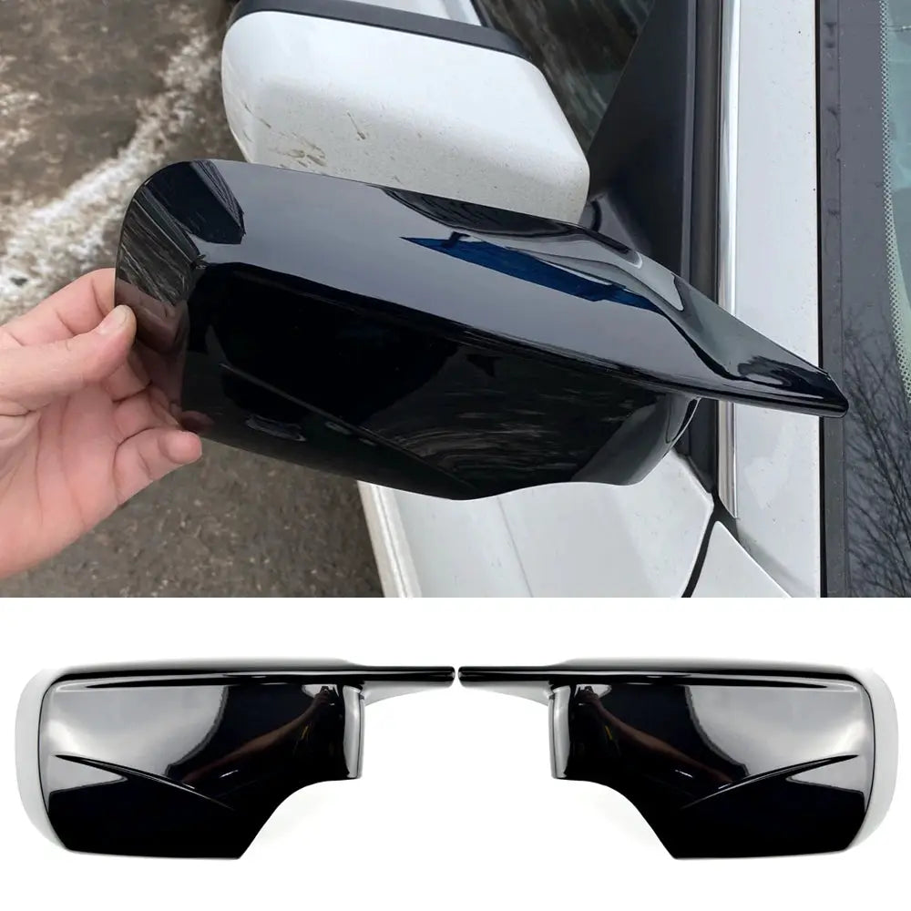 Black Side View Mirror Cover Caps for BMW E46 E39 Sedan by InterCyprus Trading Ltd