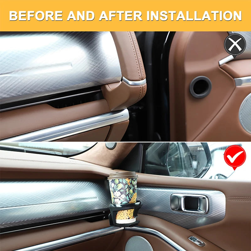 Karbon Çelik Siyah Bardak Tutucu Great Wall Tank 700 2024 için