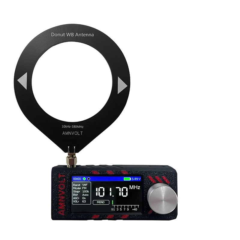 AMNVOLT V3 ATS MINI SI4732 Full Band DSP Radio with Headphone Amplifier with Loop antenna / CHINA