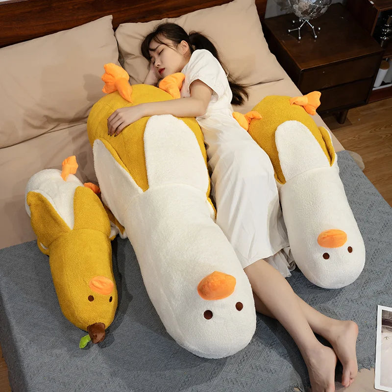 Cute Long Strip Banana Duck Plush Toy