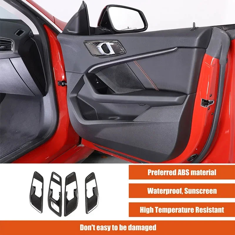 BMW 1 2 Series F40 F44 ABS Fibra de Carbono Moldura de Manija de Puerta