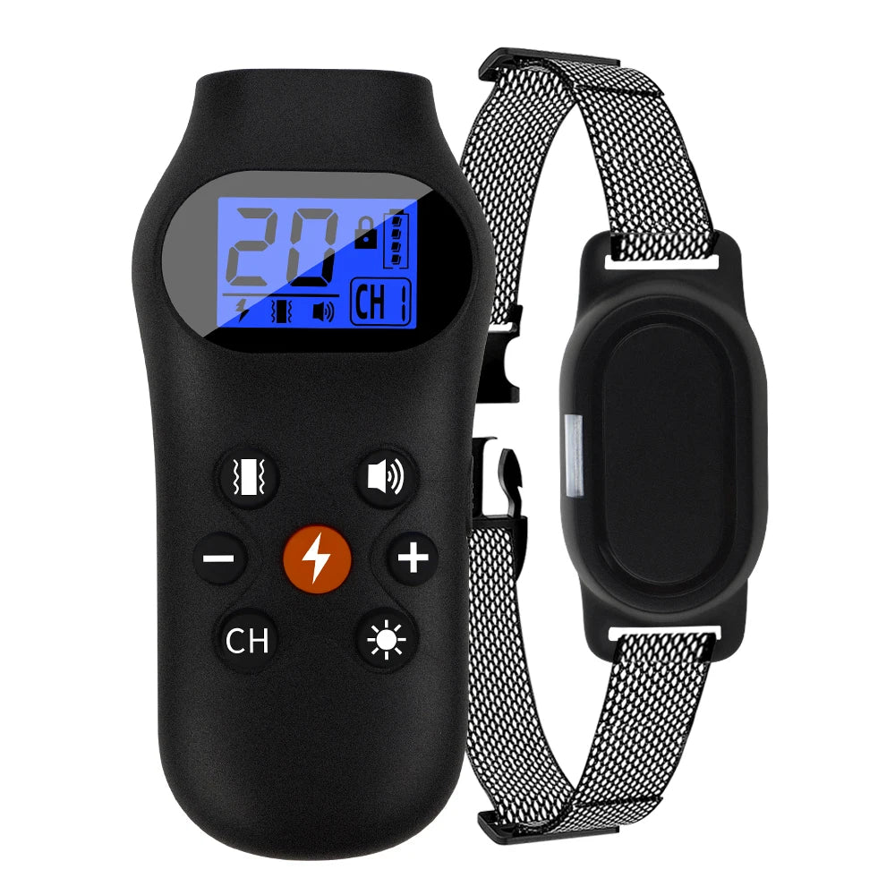 800M Remote Control Dog Training Collar - Rechargeable black / USB