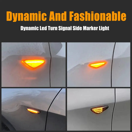 2PCS LED Side Marker Signal Light For BMW X5 E70 X6 E71 E72 X3 F25 Clear/Smoke Dynamic Flowing Sequential Blinker Lamp by InterCyprus Trading Ltd