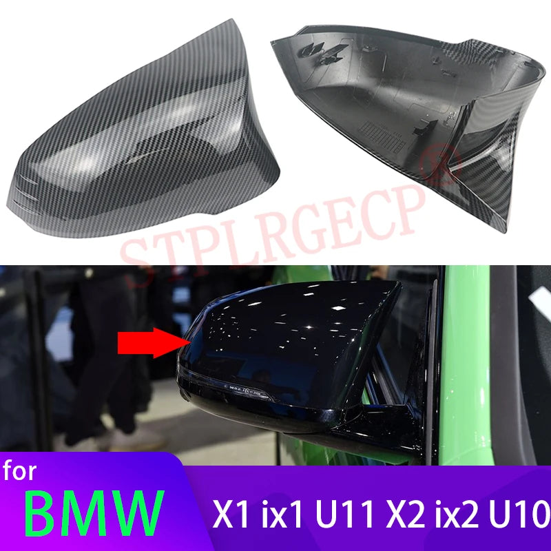 Καλύμματα Καθρέπτη Πίσω Για BMW X1 X2 M Στυλ Μαύρο Ίνες Άνθρακα