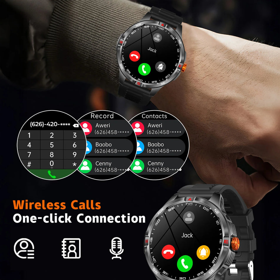 Smartwatch With 1.46 Inch HD IPS Display, Voice Assistant, IP68 Waterproof