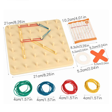 2-In-1 Wooden Tic Tac Toe And Pegboard Set &ndash; Montessori Play