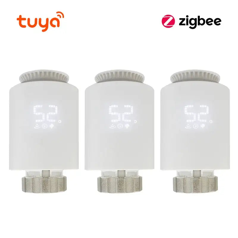 Tuya Zigbee 3.0 Smart TRV Radiator Thermostatic Controller ME167 3PCS