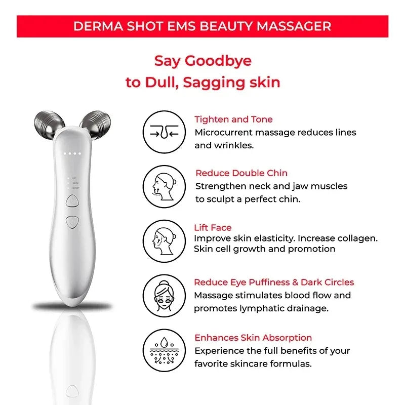 Vilnason Micro-Current Facial Roller &ndash; Skin Firming