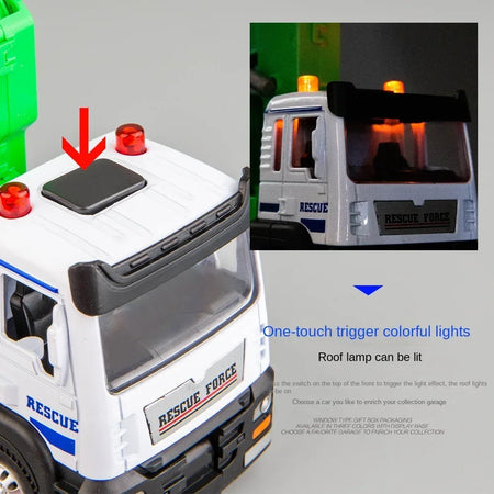 Diecast Alloy 1/32 Logging Truck &ndash; Movable LED Lights