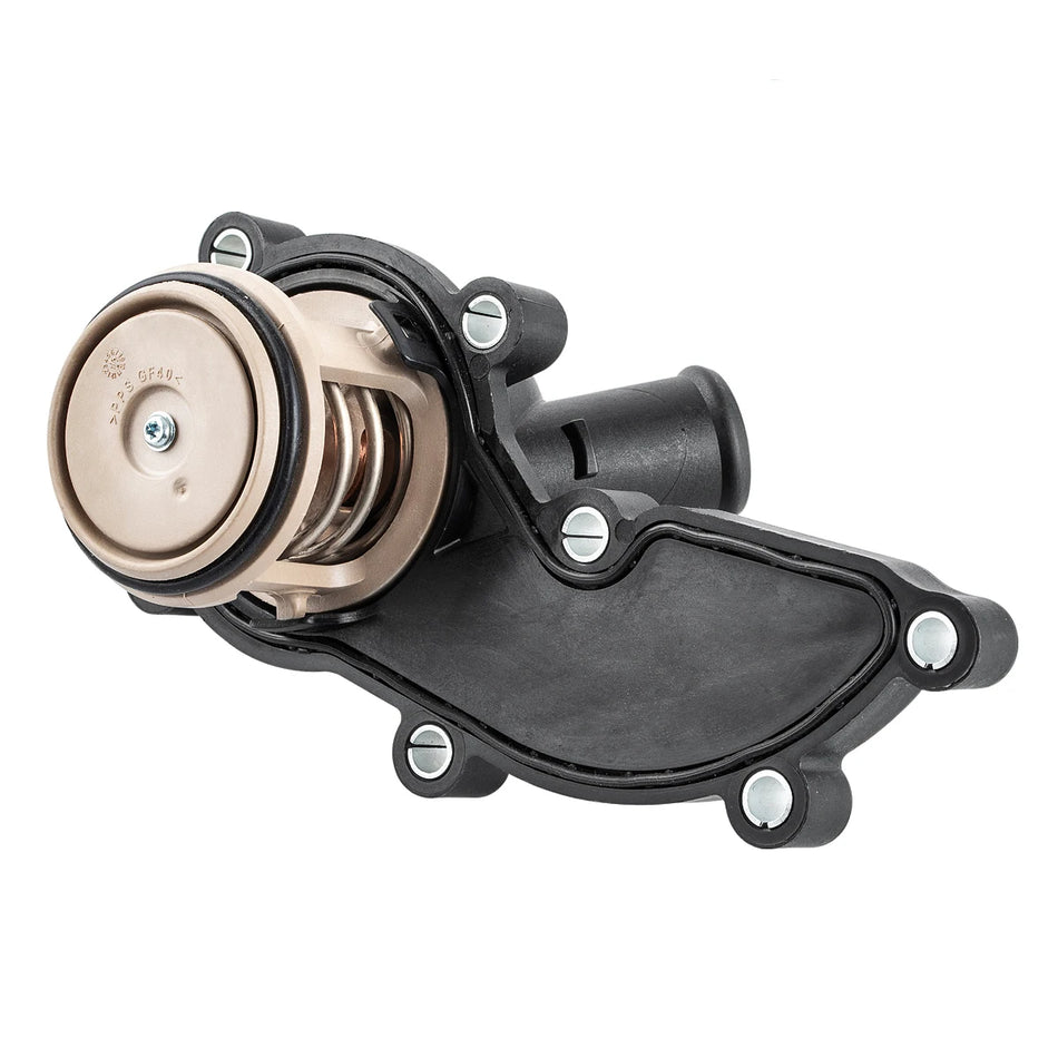 Termostat płynu chłodzącego silnika z obudową do Audi A4 B7 A6 C6 A8L D3 2.4L/3.2L zamiennik pasujący