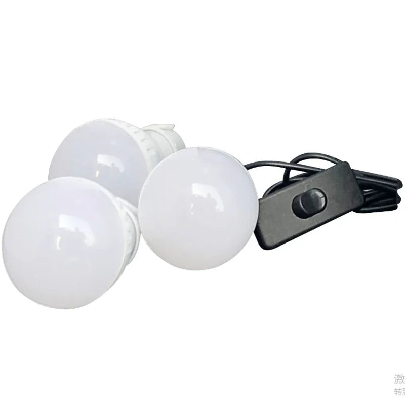 3 Bulbs Solar Panel Camping Lighting Kit &ndash; Portable Power
