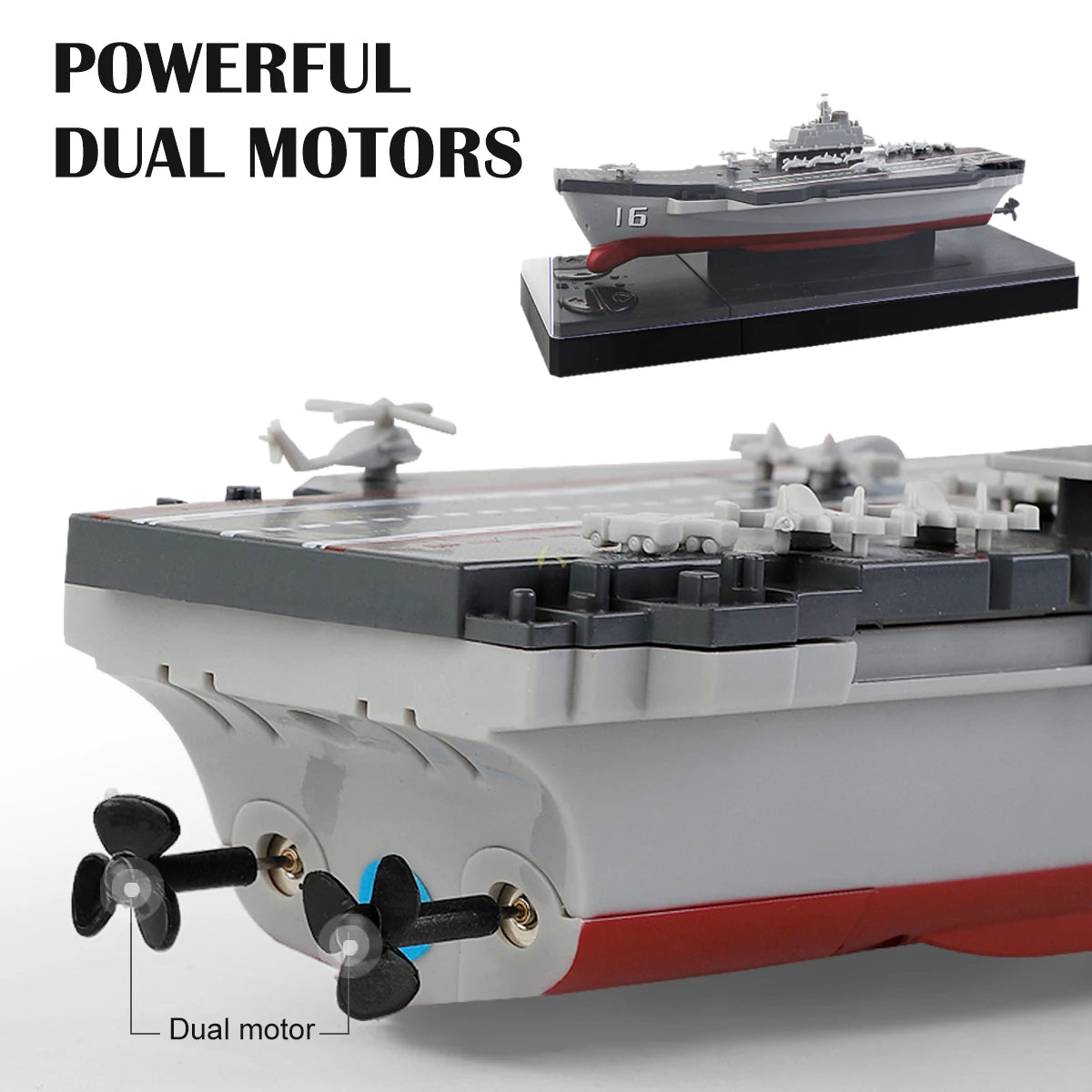 NEUSNEY Mini RC Nuclear Submarine Toy with Remote Control