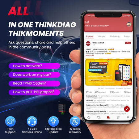 Thinkcar Thinkdiag Mini OBD2 Scanner &ndash; Full System Diagnosis