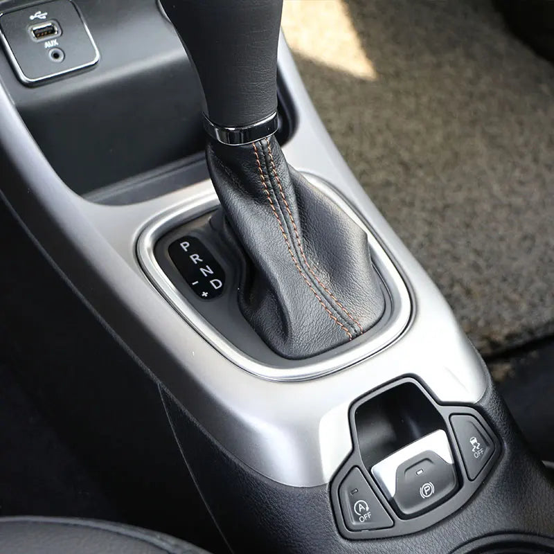 Gear Shift Panel Protective Trim Center Console Molding Cover ABS for Jeep Compass