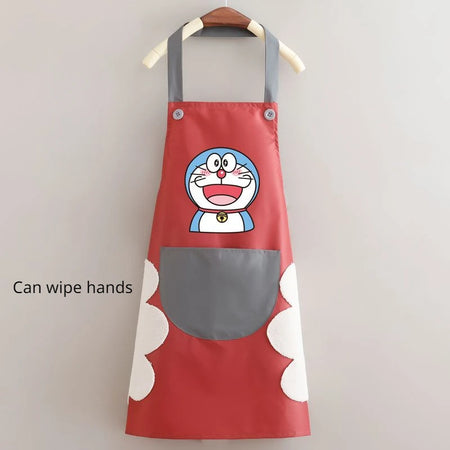 Doraemon Waterproof Oil-Proof Apron - Cute Cartoon Design