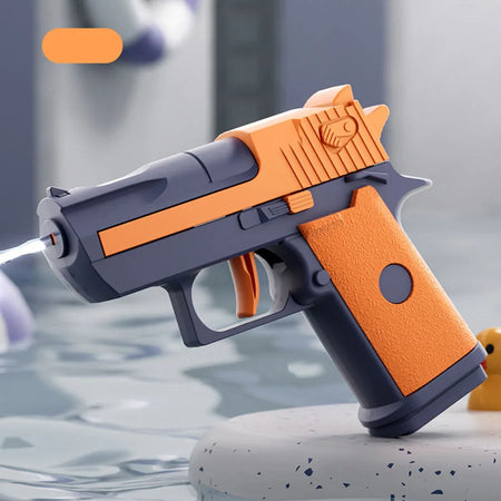 Kids Mini Desert Eagle Water Gun &ndash; Continuous Shooting Pool &amp; Beach Toy for Summer Fun orange