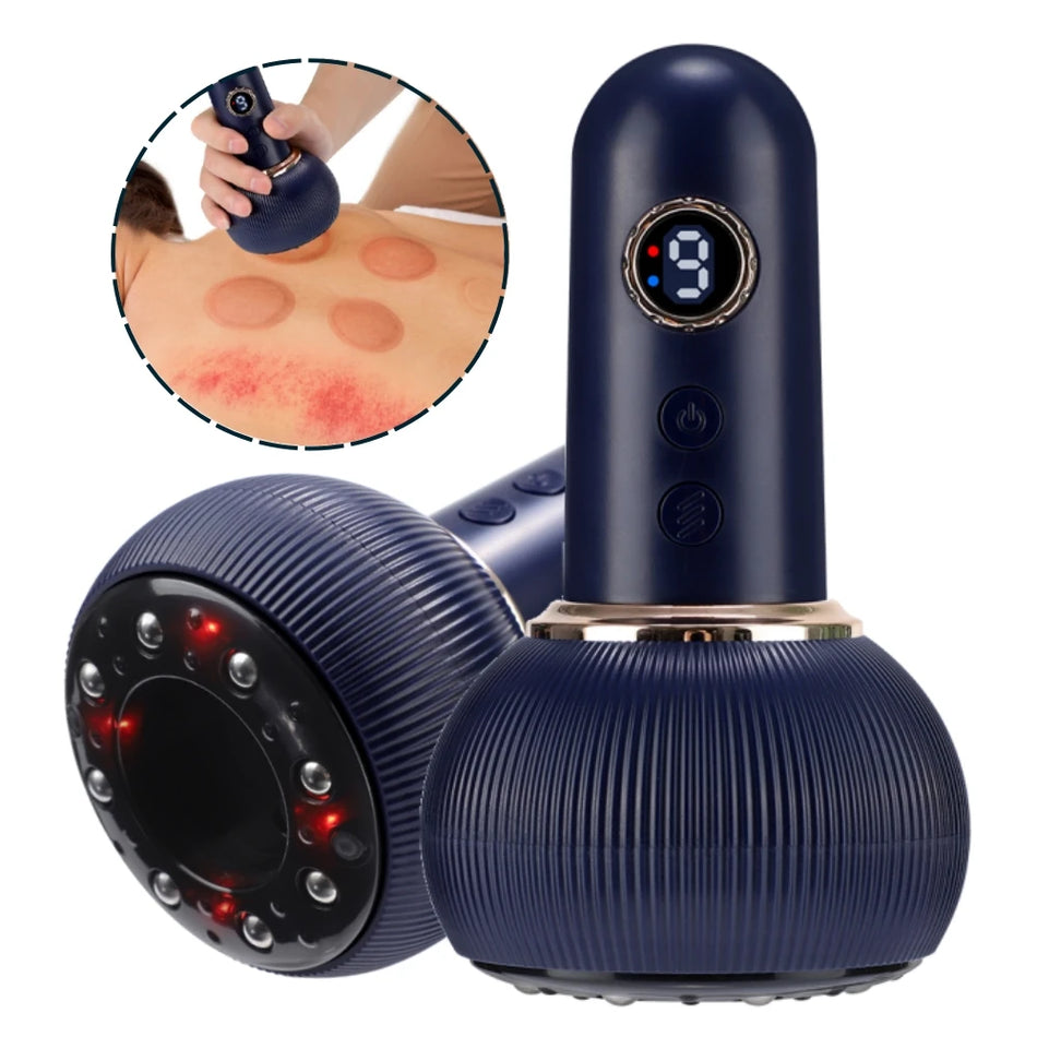 Electric Cupping Device Vacuum Massager &ndash; Red Light Therapy