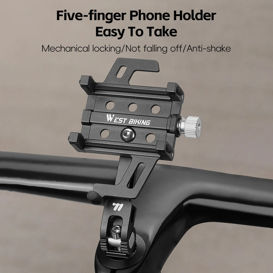 Bowl Aluminum Bike Phone Mount &ndash; Shockproof And Secure Grip