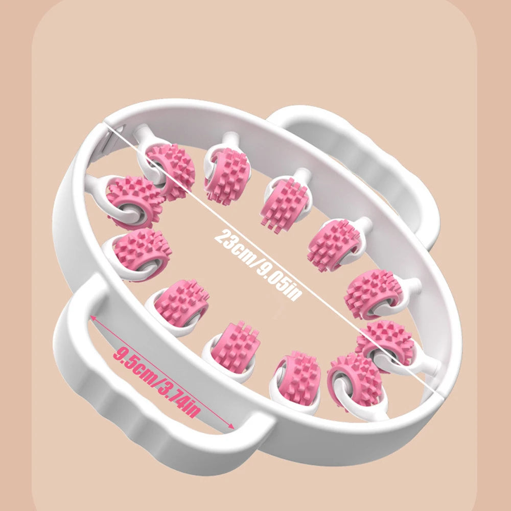 Portable 3D Round Massager Roller for Body Relaxation and Cellulite Treatment