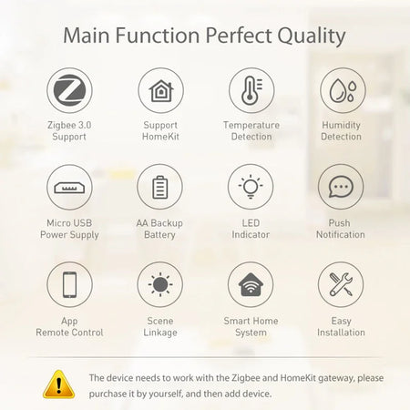 HomeKit Tuya ZigBee Temperature Humidity Sensor &ndash; Low Power