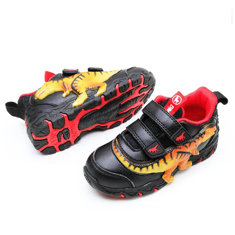 EXDINO T-Rex LED Glowing Sneakers for Boys - Light Up Casual Shoes