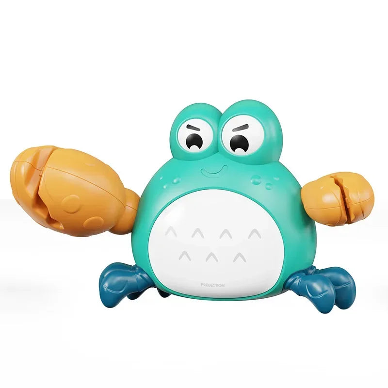 Multifunctional Educational Crab Toy with Music &amp; Lights for Kids Aged 18 Months+ blue