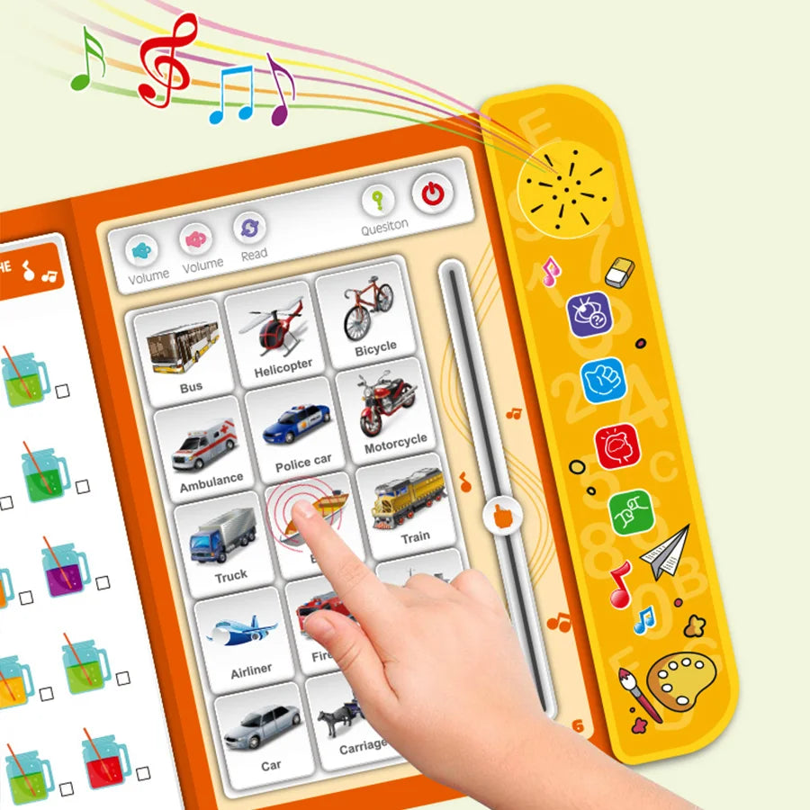 Kids' English Learning Intelligence Touch Book With Sound