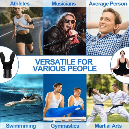 Breathing Trainer Mouthpiece - Adjustable Deep Respiratory