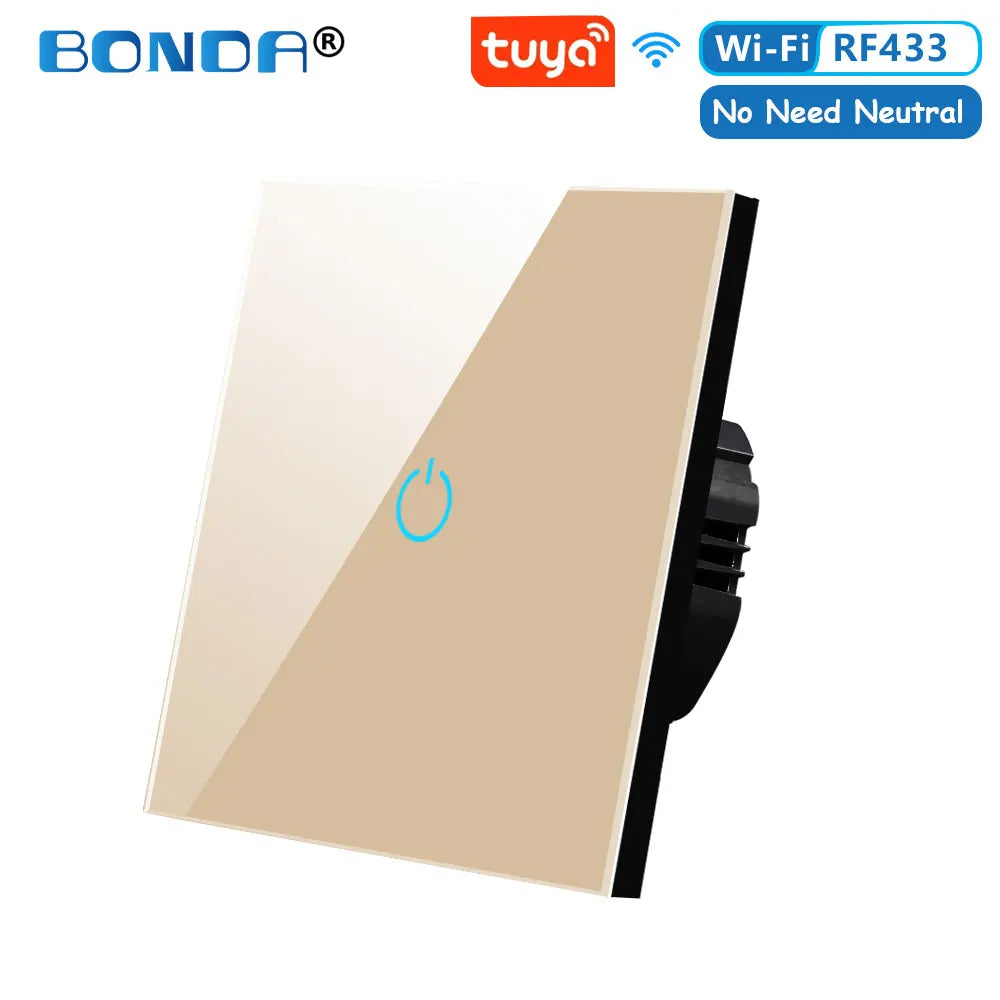 BONDA Smart Switch with Alexa &amp; Google Home Control - No Neutral Required