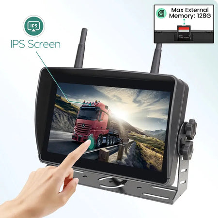 7 Inch AHD Wireless Backup Camera With Monitor For Truck RV by InterCyprus Trading Ltd
