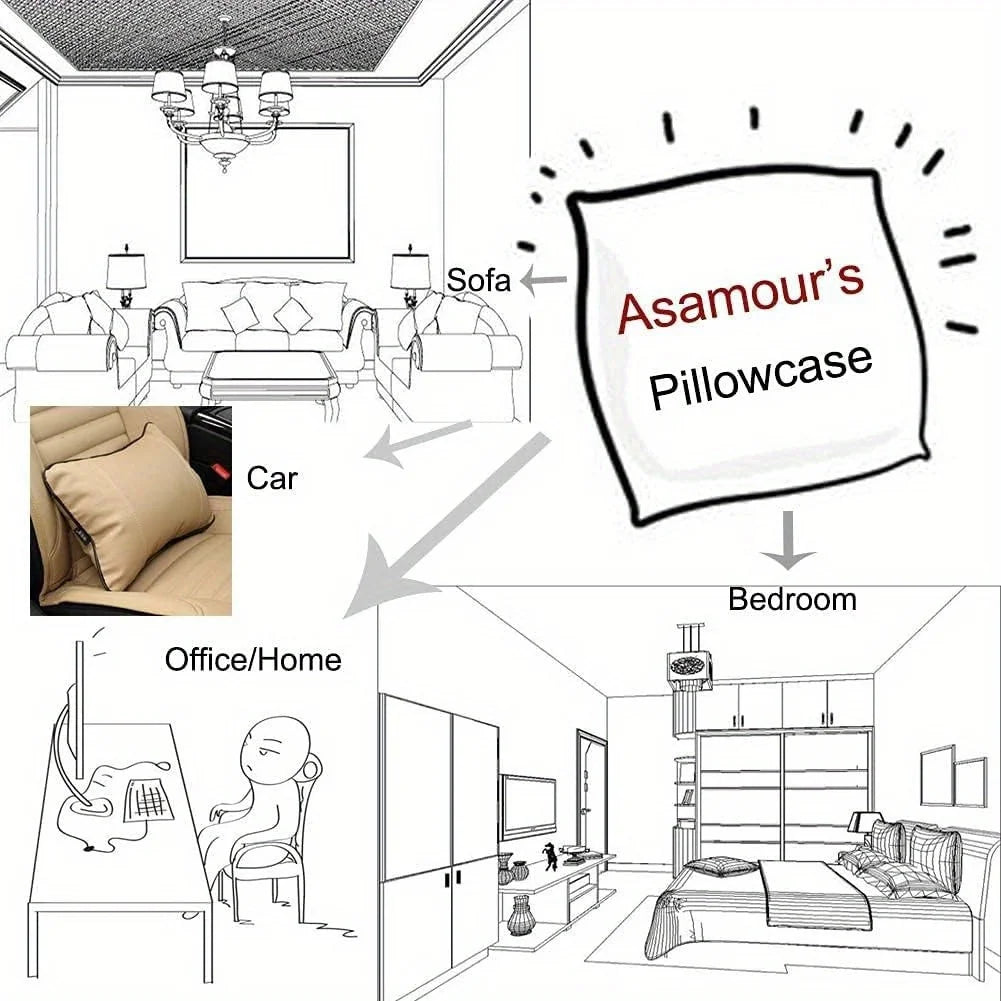 Floral Patterned Orange Pillowcases &ndash; Vibrant Home Decor Accent